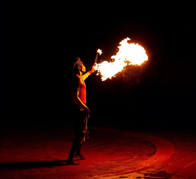 Fire-breathing Acrobats